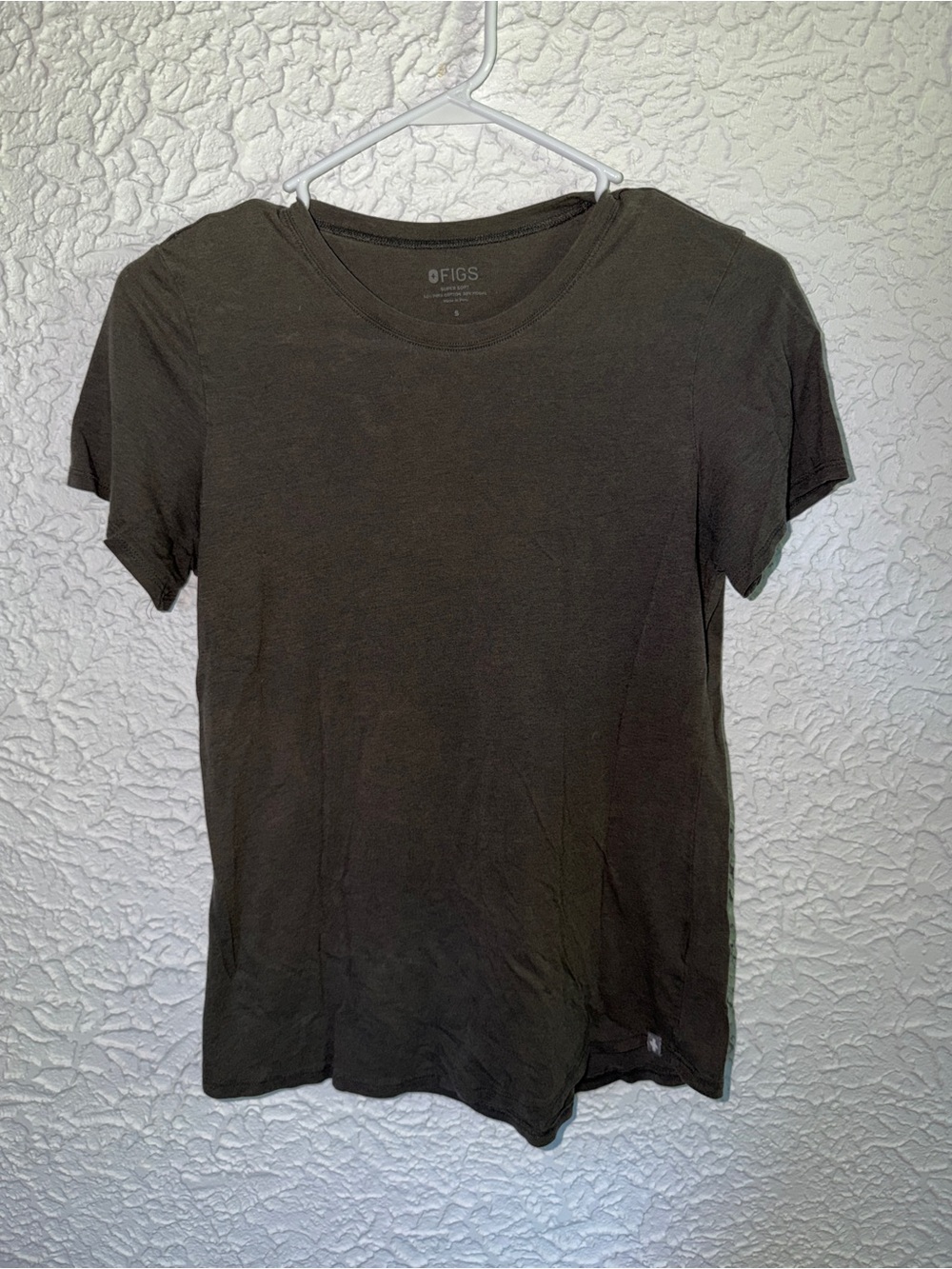FIGS Super Soft Gray Crewneck Short Sleeve T-Shirt Size Small